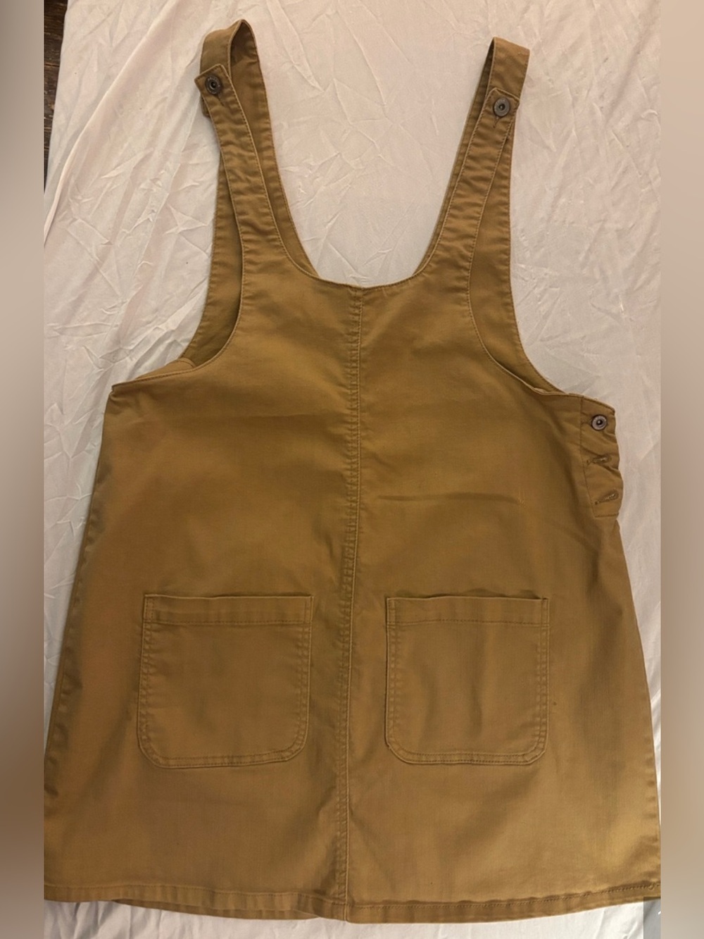 Arizona Jean Company Tan Utility Pinafore Jumper